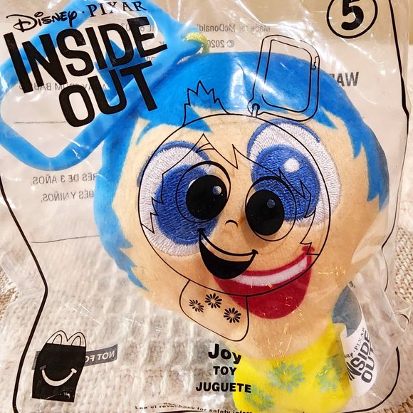 McDonalds 2020 Happy Meal Toy: Disney Pixar Inside Out JOY #5 Plush - Picture 1 of 2